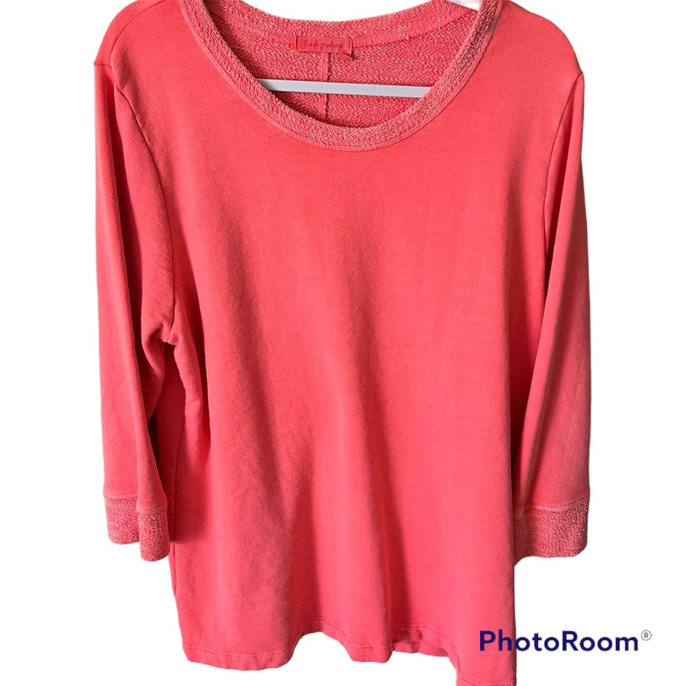 Fresh Produce Sunset Sweatshirt Hot Pink Size Womens XL